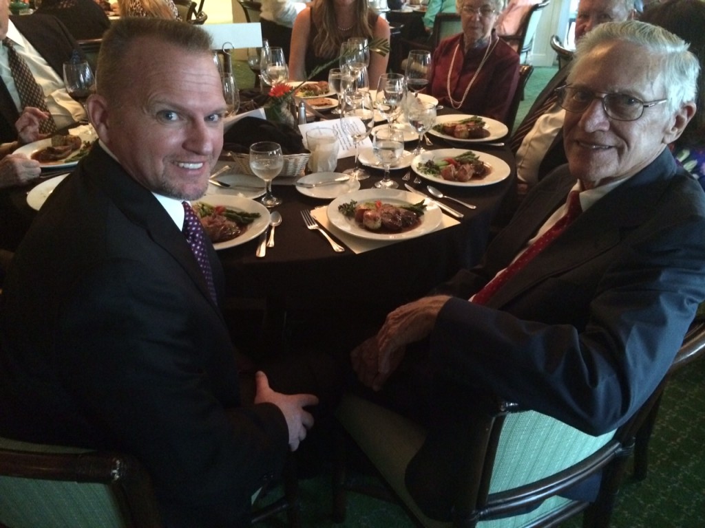 President Phil DeLange with Mr. John Schumann